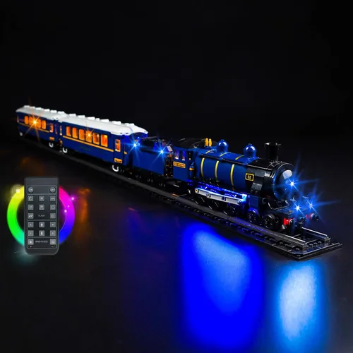 Miniatura 5 de Kit de luz LED mejorado compatible con Lego The Orient Express Train Building Toy Set, compatible con Lego 21344, el mejor regalo para adultos