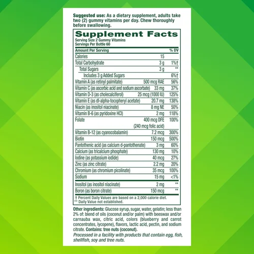 Miniatura 7 de Vitafusion Gomitas de vitaminas para adultos para mujeres, 120