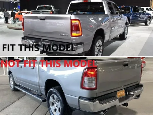 Miniatura 5 de luz trasera lámpara cubierta TRIM marco para Dodge Ram 1500 2019+