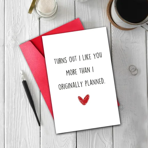 Miniatura 5 de TQDaiker Divertida tarjeta de aniversario para marido, novio, preciosa tarjeta del día de San Valentín de esposa, novia, tarjeta de amor para él