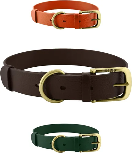 Miniatura 11 de Collar clásico para perro Tuff Pupper ¨para toda la vida¨, resistente y duradero, más fuerte que la piel, impermeable y sin olor Azul medianoche