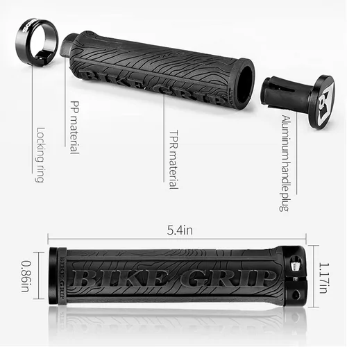Miniatura 9 de ROCKBROS Pedales ligeros de bicicleta de montaña Pedales de plataforma de bicicleta de fibra de nailon para BMX MTB 9/16 "negro con empuñaduras