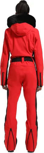 Miniatura 73 de GSOU SNOW Traje de esquí para mujer, traje de nieve de una pieza, para snowboard, delgado, aislante, impermeable, resistente al viento
