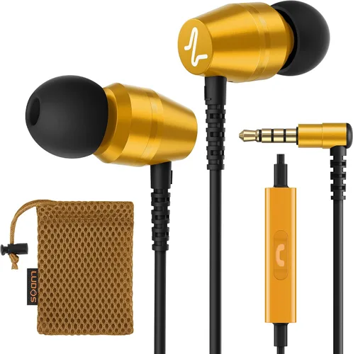 Miniatura 21 de LUDOS OMNITONE Auriculares con cable in-ear, 5 años de garantía, auriculares con micrófono, conector de 3.5 mm, auriculares con cable