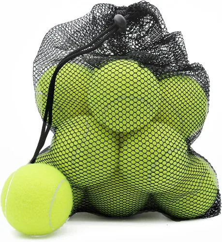 Magicorange Pelotas de tenis, paquete de 12 pelotas de tenis de entrenamiento avanzado, pelotas de práctica, vienen con bolsa de malla para un fácil