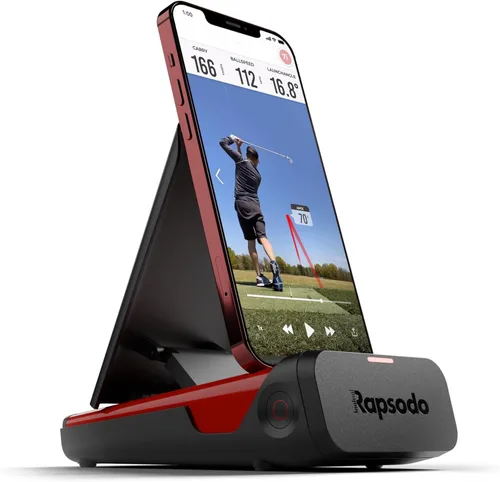 Miniatura 7 de Rapsodo - Monitor de lanzamiento móvil para golf, simulador interior y exterior, analizador y rastreador de swing de golf, mide la velocidad