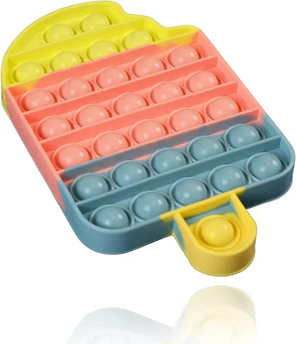 Miniatura 2 de Juguete sensorial de silicona Push Pop Bubble Fidget – Juguete para ansiedad Push Pop Fidget para niños y adultos – Top Autismo Necesidades