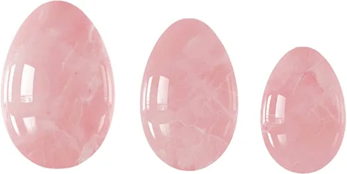 Miniatura 5 de Juego de huevos Yoni de cuarzo rosa natural, huevo de jade, músculo vaginal, reafirmante Kegel, ejercicio, varita Yoni, higiene femenina, huevo