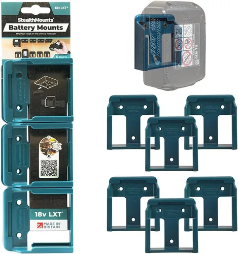 StealthMounts Soporte para batería Makita de 18 V, paquete de 6, soporte de batería Makita, almacenamiento de batería Makita, soporte de batería