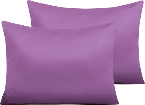 Miniatura 36 de NTBAY - Fundas de almohada de satén con cremallera, súper suaves y lujosas fundas de almohada Negro
