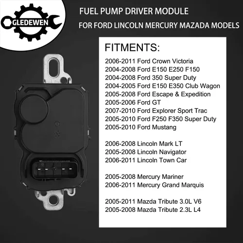 Miniatura 3 de 590-001 Módulo del controlador de la bomba de combustible con pernos de montaje para modelos Ford 2004-2011, Lincoln 2005-2011, Mazda 2005-2011