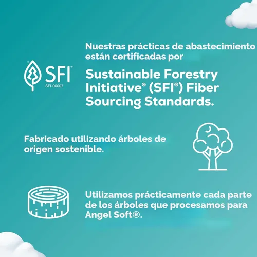 Miniatura 8 de Angel Soft Papel higiénico, 8 megarrollos = 32 rollos regulares, papel higiénico suave y fuerte