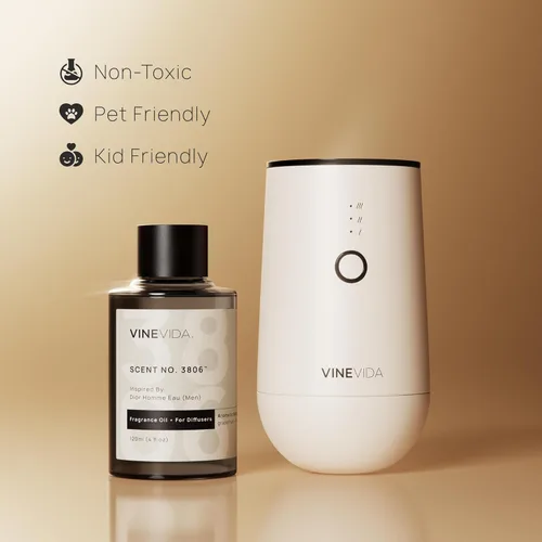 Miniatura 3 de VINEVIDA Aceite de fragancia de cuero genuino para difusores de aire frío, aceites esenciales para recarga de aceite difusor y ambientador