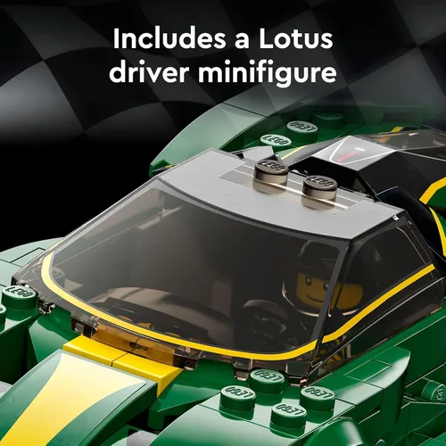 Miniatura 5 de LEGO Speed Champions Lotus Evija 76907 Modelo de juguete de coche de carreras para niños, juego coleccionable con minifigura de conductor de carreras