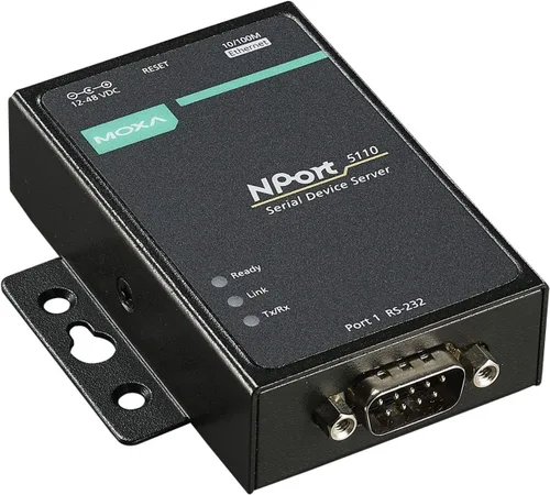 Miniatura 2 de MOXA Servidor de dispositivos serie de puertos NPort 5110-1, Ethernet 10/100, RS232, DB9 macho