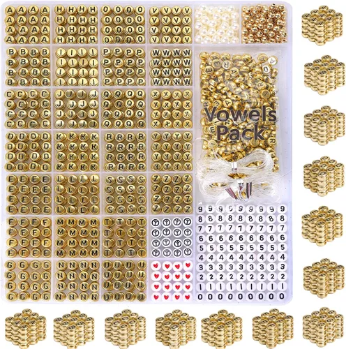 Miniatura 10 de 26 Pcs Chunky Amber Letter Beads, 20mm Jumbo 3D Acrylic Letter Beads, Big Letter Beads for Bracelets, Necklaces, Bagcharms, Shoelaces, Keychains