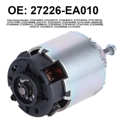Miniatura 8 de Para X-Trail/ Aire Acondicionado Soplador Motor Reemplazo 27226-EA010 27225-8H310 27225-8H90B 272258H60B Aire Acondicionado Ventilador Motor