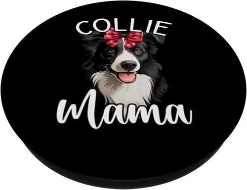 Miniatura 2 de Border Collie Mama, Funny Border Collie PopSockets Standard PopGrip