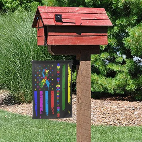 Miniatura 8 de Bandera de grado de conciencia sobre el autismo, 12 x 18 pulgadas, decoración al aire libre, banderas estadounidenses, patio, jardín, pared