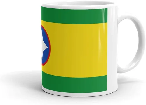 Miniatura 2 de Bandera de Bucaramanga Santander - Taza de café de cerámica blanca