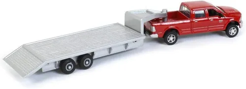 Miniatura 3 de ERTL Dodge Pickup con remolque de fundición y fardos, escala 1:64 ZFN14855