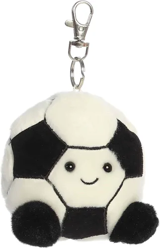 Miniatura 3 de Aurora Adorable Palm Pals Striker Soccerball Clip-On - Divertido peluche coleccionable para niños y adultos coleccionistas, perfecto para decorar