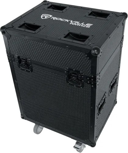 Rockville RMH2B Estuche Negro para Luces de Cabeza Móvil Chauvet/American DJ/Martin, ATA-300 Gig Ready, Espuma Personalizable, Pestillos de