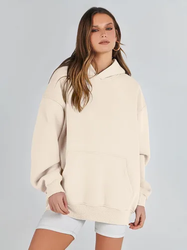 Miniatura 3 de ANRABESS Womens Oversized Hoodies Fleece Sweatshirts Long Sleeve Hooded Pullover Winter Clothes with Pocket