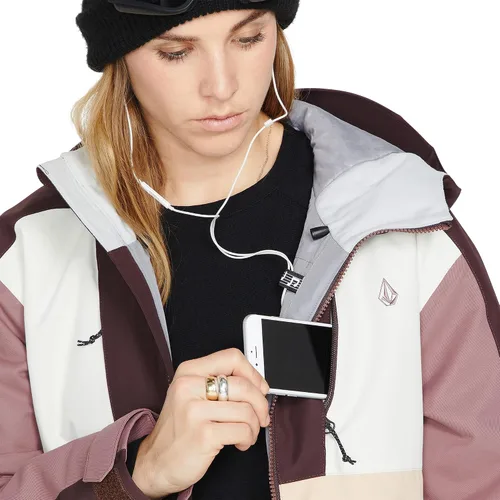 Miniatura 6 de Volcom Rossland - Chaqueta con capucha para mujer con aislamiento para snowboard y esquí
