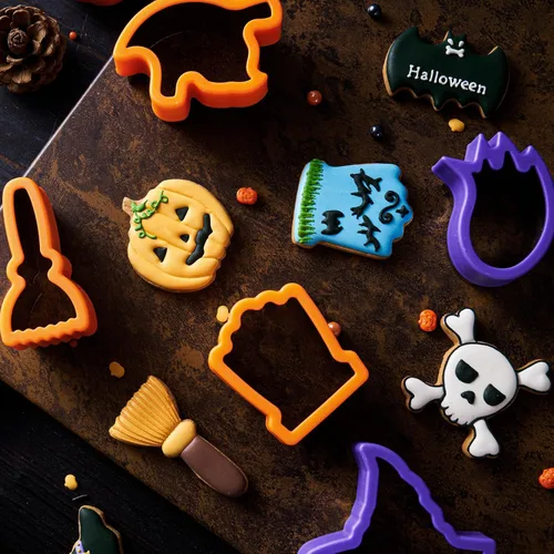 Miniatura 3 de ETERSION Cortadores de galletas de Halloween 9 piezas de 2 a 3 pulgadas Halloween Cookie Cutters 9 Different Shapes 2-3 Inches