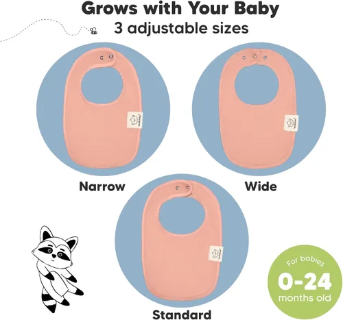 Miniatura 4 de KeaBabies Paquete de 8 baberos orgánicos para bebés para niñas y niños y paquete de 8 baberos orgánicos para bebés para niñas y niños, baberos