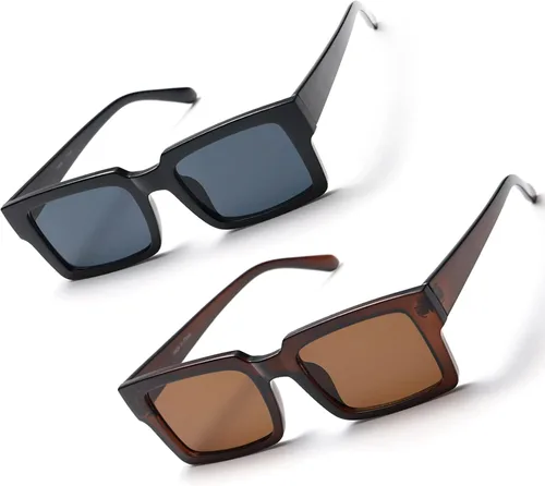 TIANYESY Gafas de sol para mujer, diseño clásico, minimalista, a la moda, UV400, cuadradas, unisex, TY2984