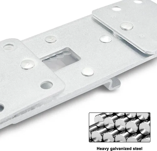 Miniatura 4 de DEEPDREAM Paquete de 4 conectores seccionales de sofá de metal, conectores de sofá, conectores de muebles entrelazados con 40 tornillos