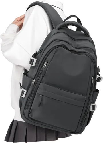 Miniatura 9 de BOXSAM Mochila ligera para mujer, mochila grande de viaje para laptop, mochila informal para la universidad, mochila para hombres, color beige