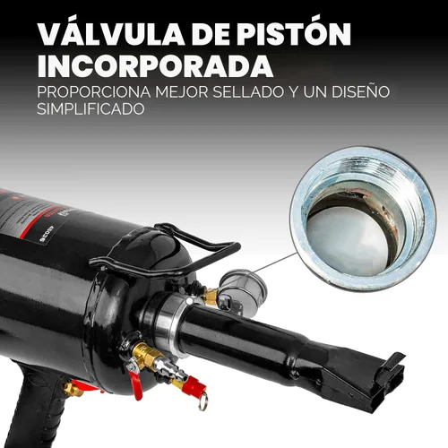 Miniatura 5 de XtremepowerUS Calzador de Llantas, 12L/3.2 Galones Inflador de Llantas Portátil, 116 PSI, Bazooka de Perla Manual, Válvula de Pistón Integrada