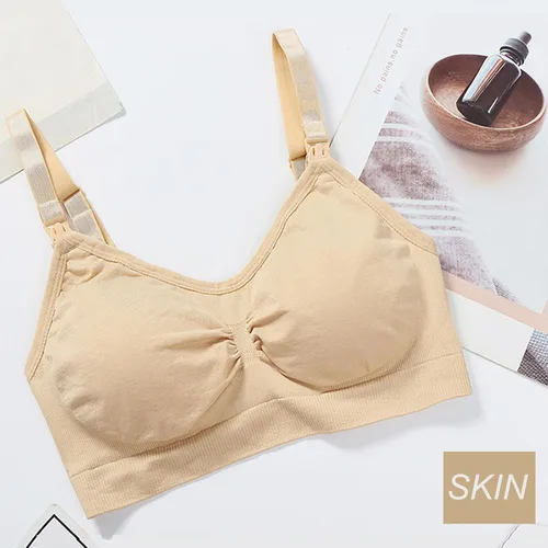 Miniatura 8 de 3 Pack Full Cup Maternity Bras, Seamless Nursing Bras for Breastfeeding with Extra Bra Extenders Nursing Bralette