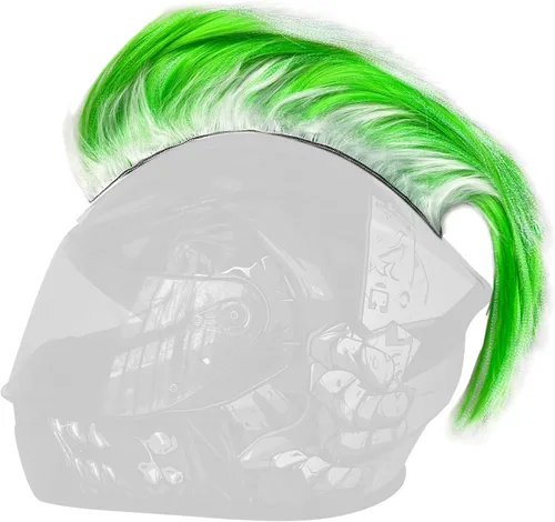 Miniatura 14 de Mohawk Peluca para decoración de casco, diseño de halcón reutilizable (casco no incluido)