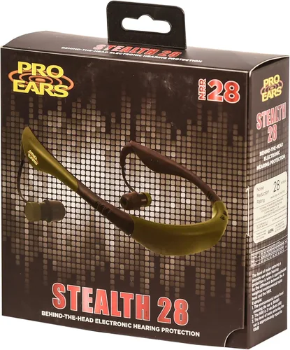 Miniatura 9 de Pro Ears Stealth 28 Ear Buds, amplificador electrónico de ruido, protección auditiva de 28 dB, detrás de la cabeza, caza y tiro, amortiguador Verde