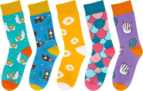 Miniatura 8 de Benefeet Sox Calcetines de algodón con estampado de girasoles para mujer, divertidos y bonitos calcetines de algodón con estampado floral