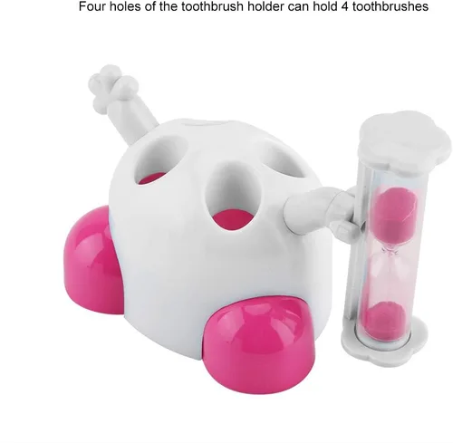 Miniatura 5 de Temporizadores de cepillado de dientes para niños y niños, soporte para cepillo de dientes con temporizador de cuenta regresiva de 3 minutos