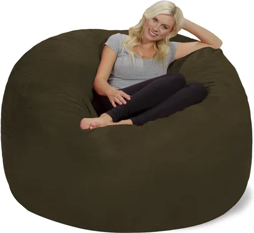 Miniatura 18 de Chill Sack Bean Bag Funda para silla, 3 pies, microgamuza - Oliva