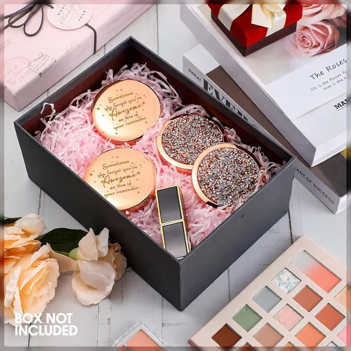Miniatura 4 de Roowest 30 piezas de espejos compactos de regalo para mujeres, Sometimes You Forget Your Awesome Bulk Apreciation Party Favors for Employee Coworker