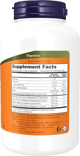 Miniatura 2 de NOW Foods - Candida Support - 180 cápsulas vegetarianas (paquete de 1)