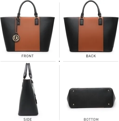 Miniatura 57 de Dasein Satchel Purse Handbag for Women Large Shoulder Work Tote Bag With Matching Wallet