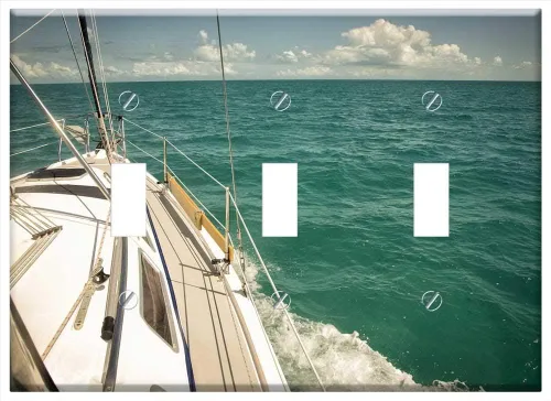 Placa de conmutación triple – Velero Ocean Bahamas Abacos Sea Travel Boat