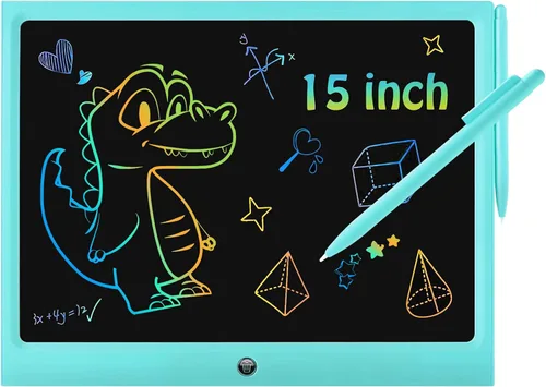 Miniatura 7 de Paquete de 2 tabletas de escritura LCD, 12 pulgadas, colorido tablero de dibujo para niños pequeños, juguete educativo borrable regalo de cumpleaños