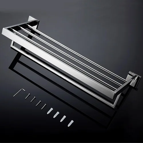 Miniatura 6 de Towel Racks for Bathroom, Towel Rack Wall Mounted with Tower Bars, Stainless Steel Bathroom Shelf, Hand Towel Holder for Bathroom Wall, Bathroom