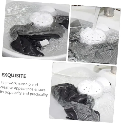 Miniatura 8 de KOMBIUDA Portable Mini Ultrasonic Washer with USB Remote High-Speed Rotation Washing Machine for Travel Hand-wash Simulation for Delicates Automatic