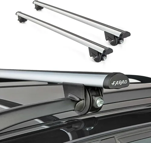 Miniatura 2 de OMAC USA - Barras portaequipajes con cerradura para portaequipajes de aluminio, 2 piezas para Jeep Grand Cherokee 1992-2001