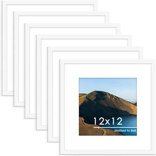 Miniatura 19 de PEALSN - Juego de 6 portarretratos de 5 x 7 pulgadas para fotos de 4 x 6 pulgadas con paspartú/5 x 7 pulgadas sin paspartú, para montaje en Negro
